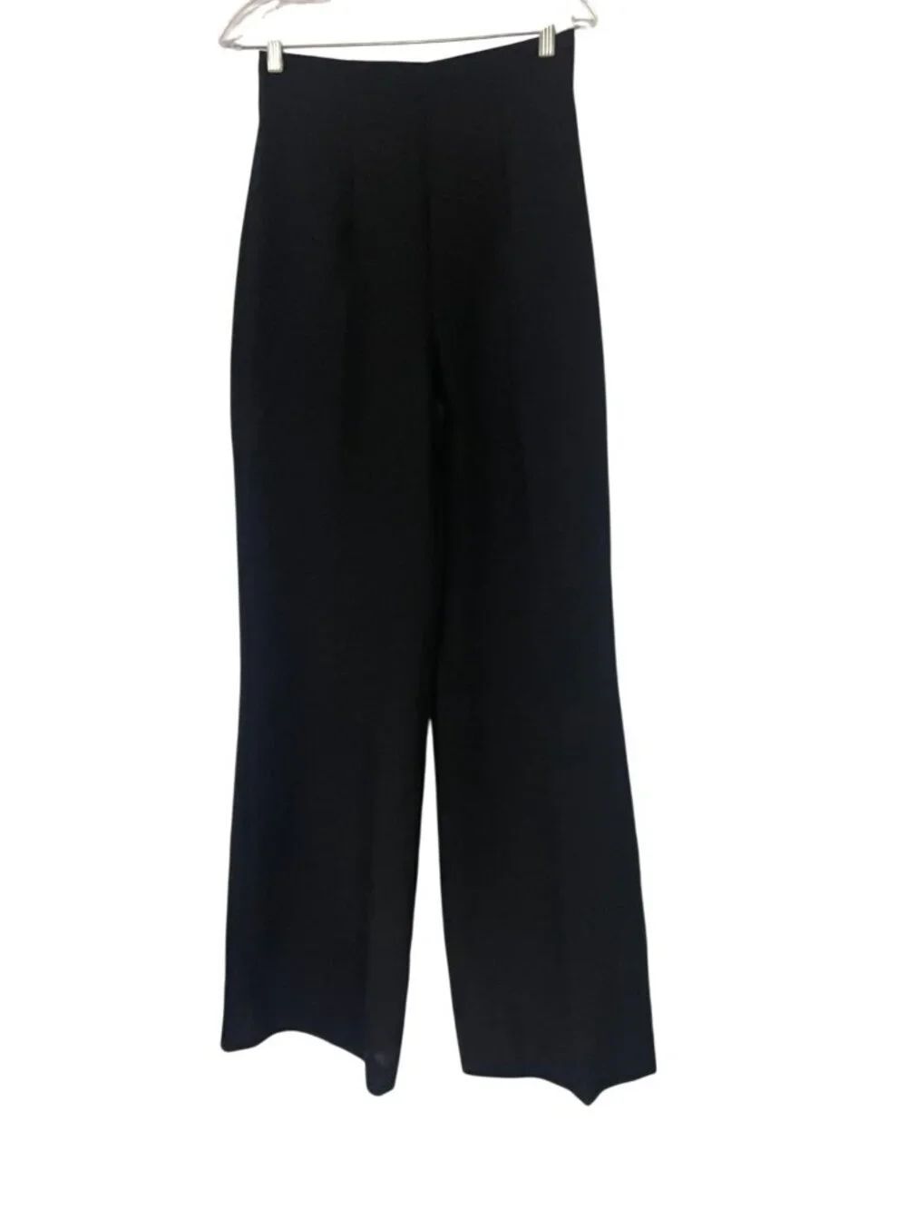 Zara Womens Dress Pants Medium Black Pleated High Waist Trousers 7149/053 NWOT